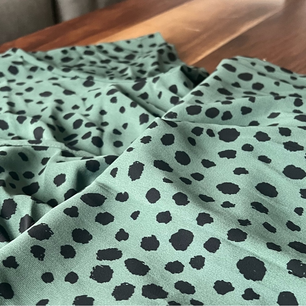 Boutique Green Printed Midi Dress